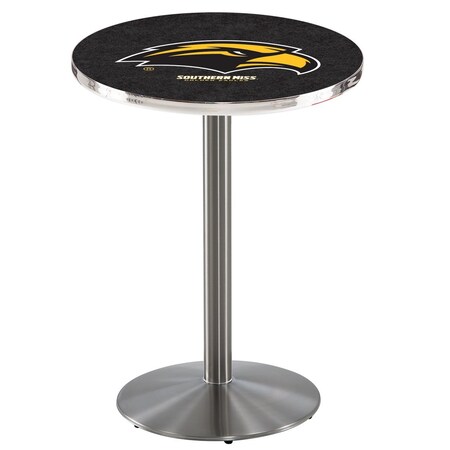 Holland Bar Stool Co 36" Stainless Steel Southern Miss Pub Table L214S3628SouMis